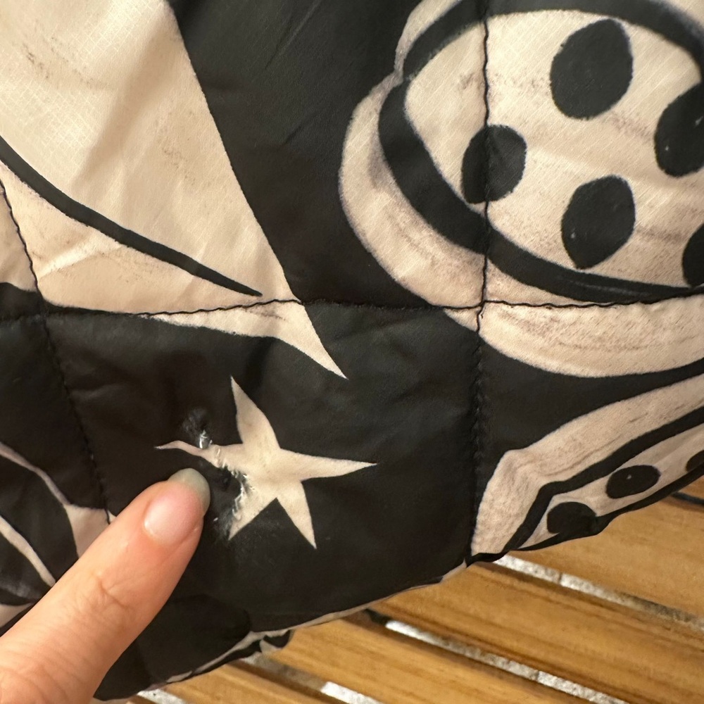 FARM Rio Cerrado Sky Reversible Puffer Jacket Black & White  Rainbow M - Picture 16 of 16